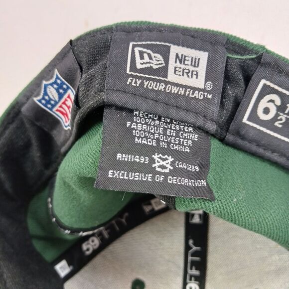 New Era 59FiftyGreen Bay Packers NFL Cap/Hat Size 6.5. Embroidered Green. Fitted - Picture 8 of 9